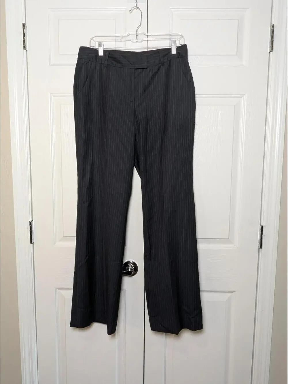 Anne Klein Women’s Pinstripe Wide-Leg Suit Pants, Size 8 - Picture 2 of 9